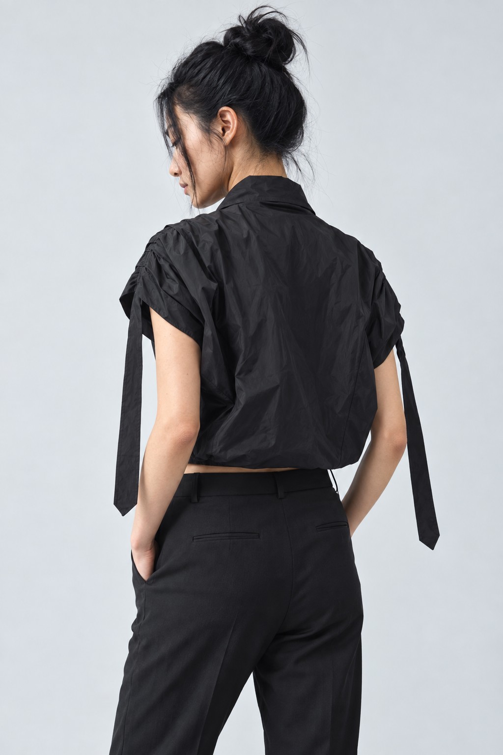 RECON Teknik Crop Üst - siyah teknik crop üst - IMBUE - color:BLK