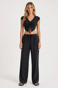 ZETA Büzgülü Crop Top