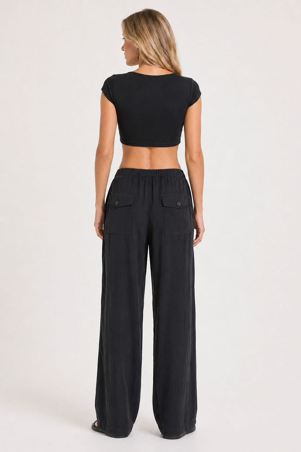 ZETA Büzgülü Detay Crop Top