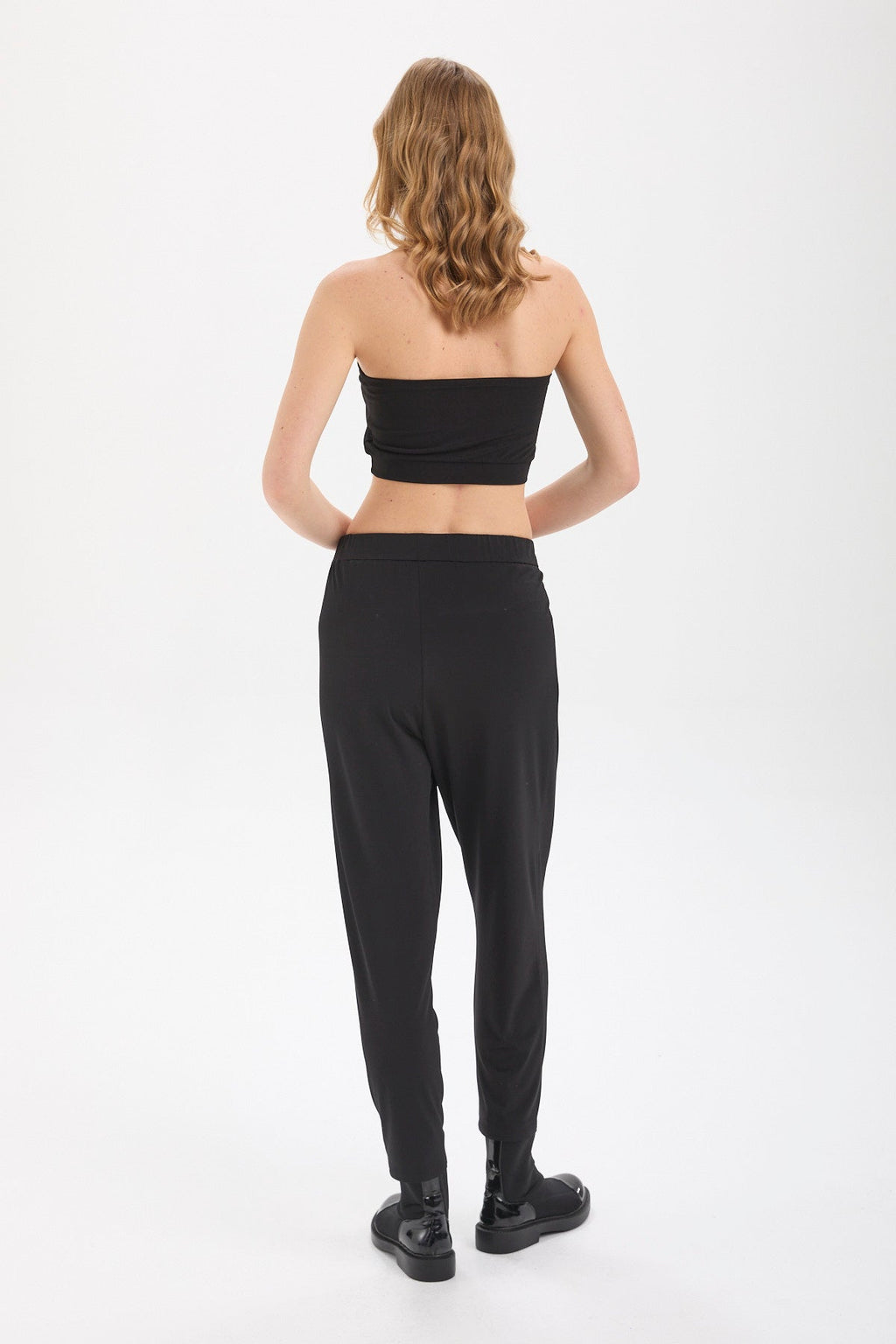 Kadın siyah bluz – NYX Bandeau Crop Top | IMBUE color:siyah