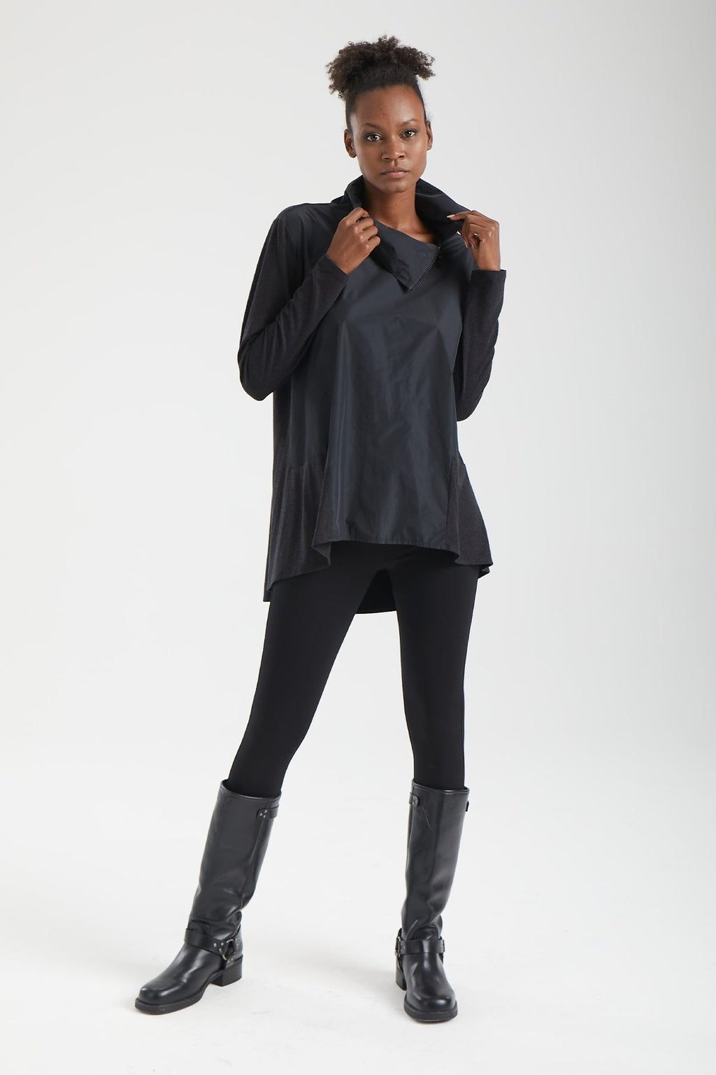 Kadın siyah tunik – AXIS Asimetrik Tunik | IMBUE color:siyah