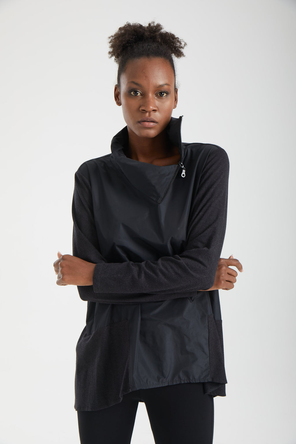 Kadın siyah tunik – AXIS Asimetrik Tunik | IMBUE color:siyah