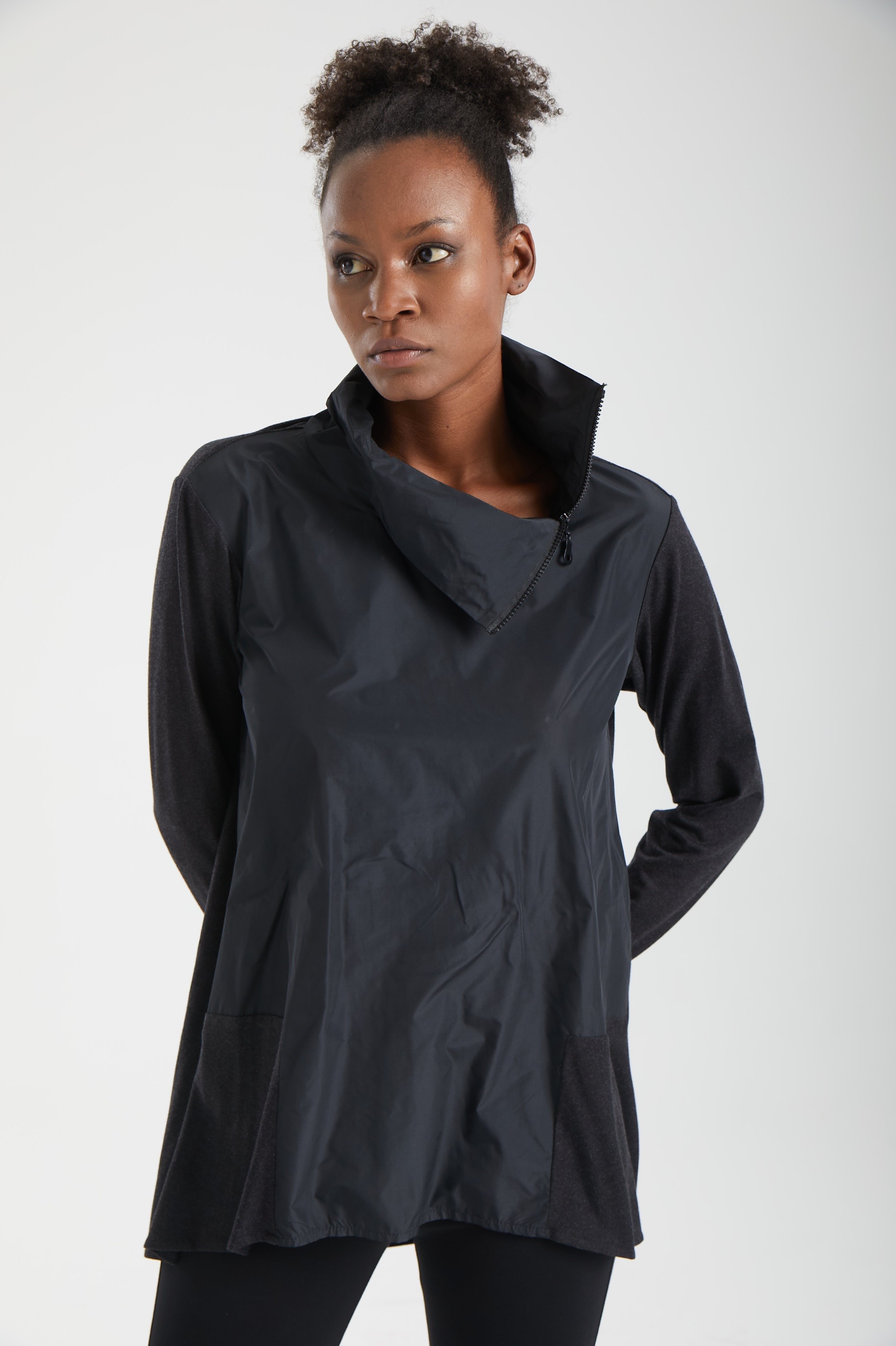 Kadın siyah tunik – AXIS Asimetrik Tunik | IMBUE color:siyah