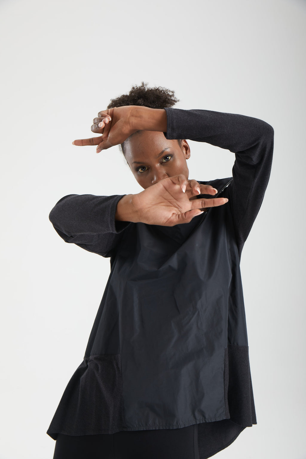 Kadın siyah tunik – AXIS Asimetrik Tunik | IMBUE color:siyah