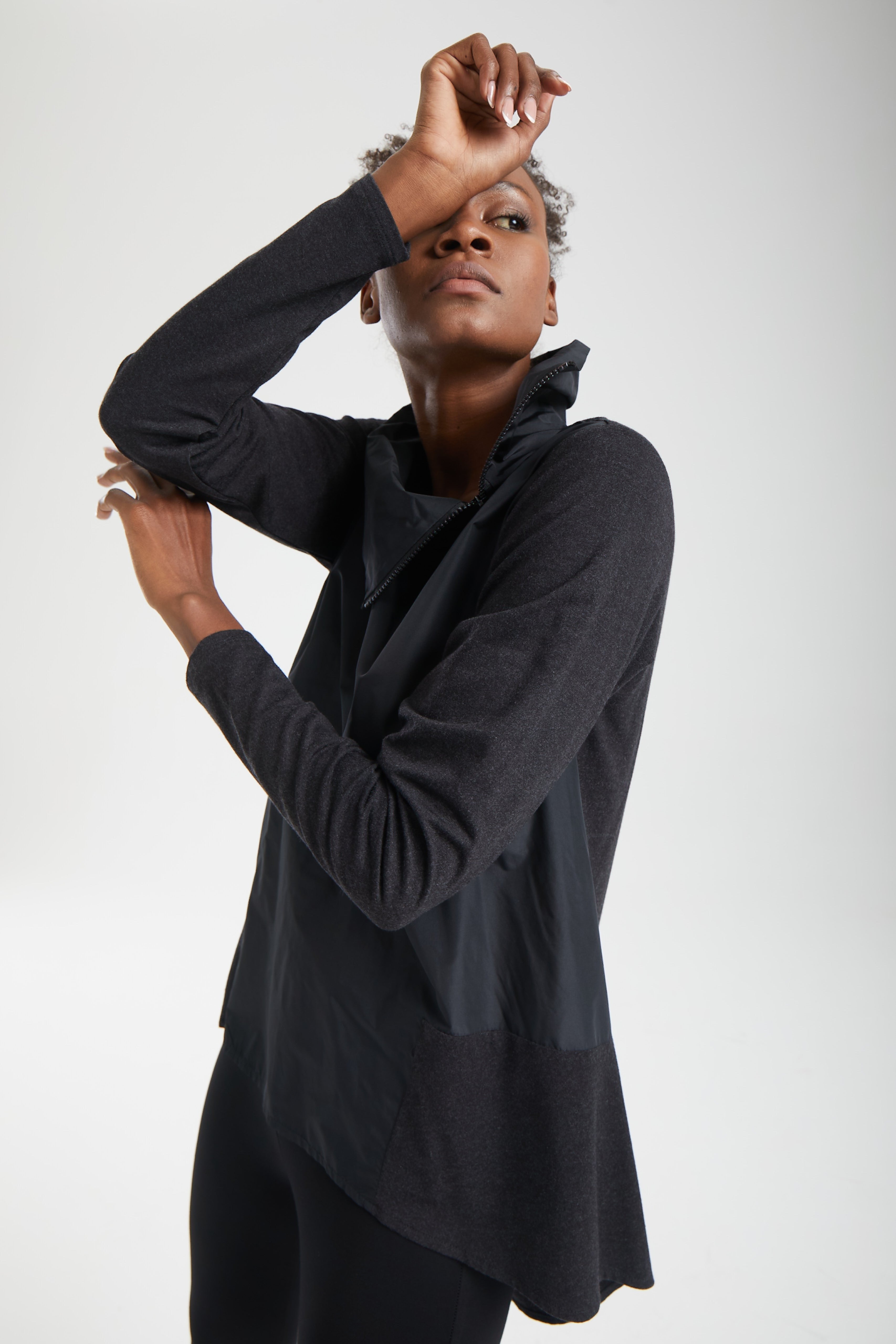 Kadın siyah tunik – AXIS Asimetrik Tunik | IMBUE color:siyah