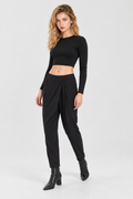ORION Asimetrik Pantolon - siyah asimetrik pantolon - IMBUE - color:BLK