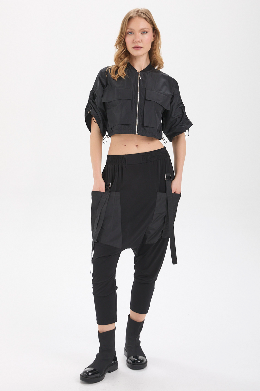 STRATA Teknik Jogger Pantolon - siyah teknik jogger pantolon - IMBUE - [color:siyah]