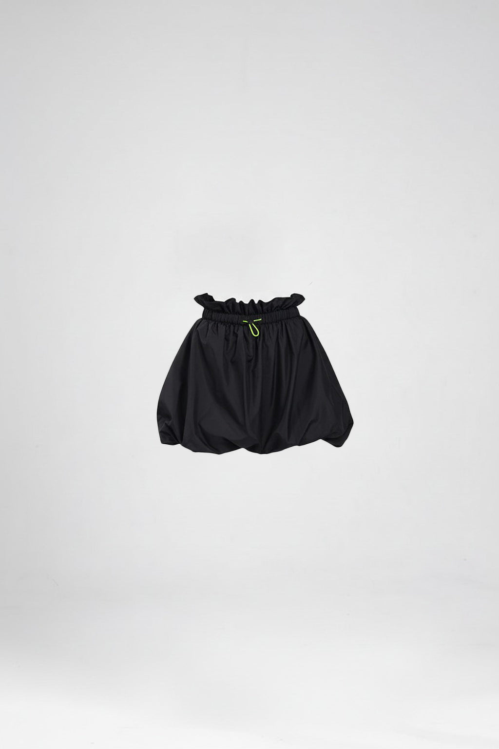 Kadın siyah etek – AURA Büzgülü Bel Mini Etek | IMBUE color:siyah