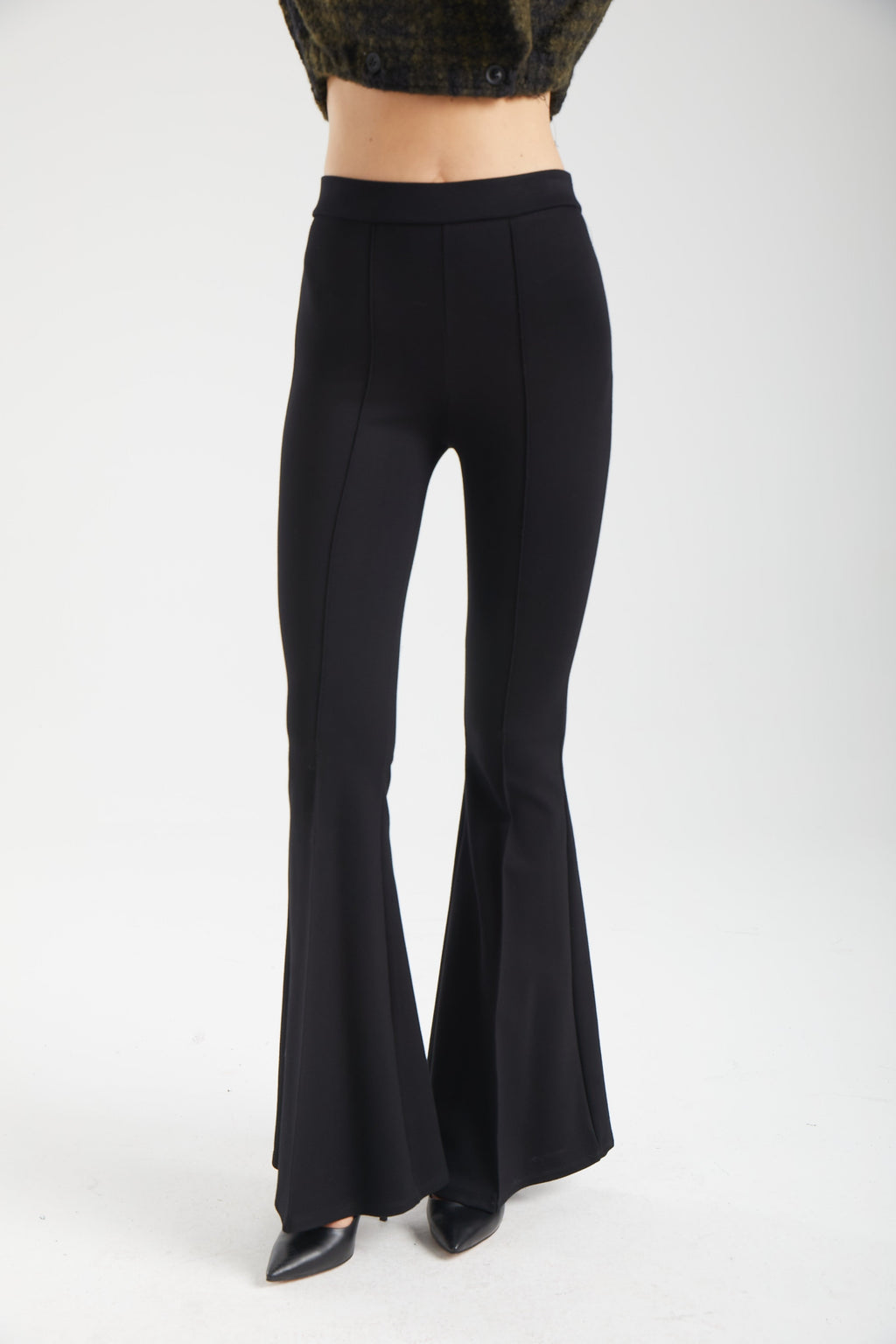 Kadın siyah pantolon – PILLAR Yapısal Dikişli Pantolon | IMBUE color:siyah