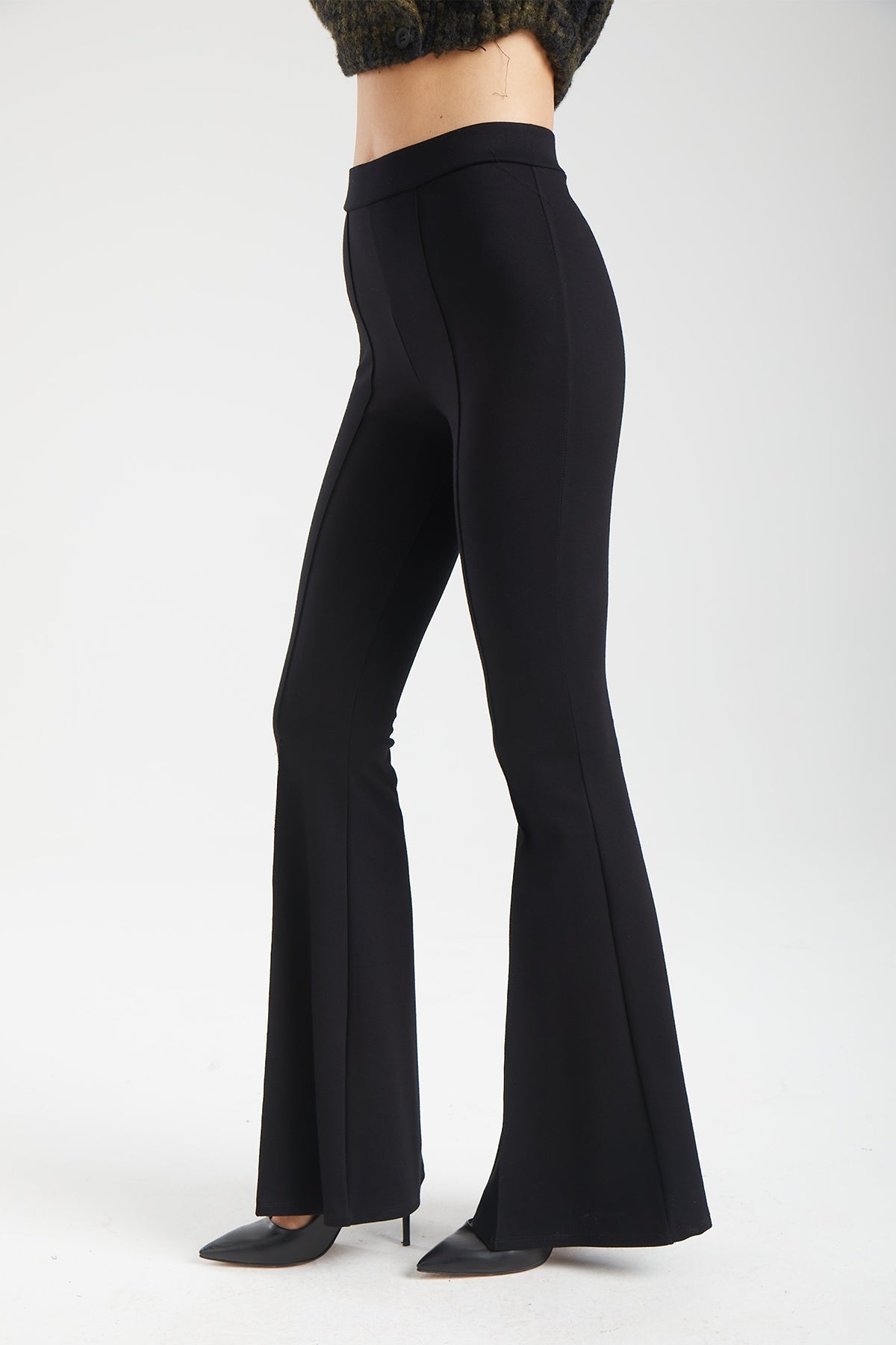 Kadın siyah pantolon – PILLAR Yapısal Dikişli Pantolon | IMBUE color:siyah