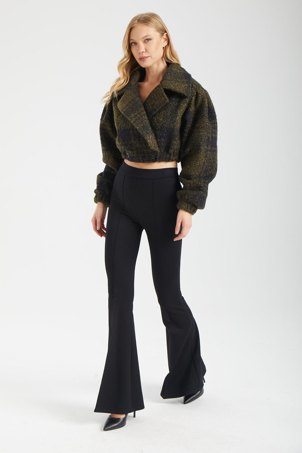 Kadın siyah pantolon – PILLAR Yapısal Dikişli Pantolon | IMBUE color:siyah