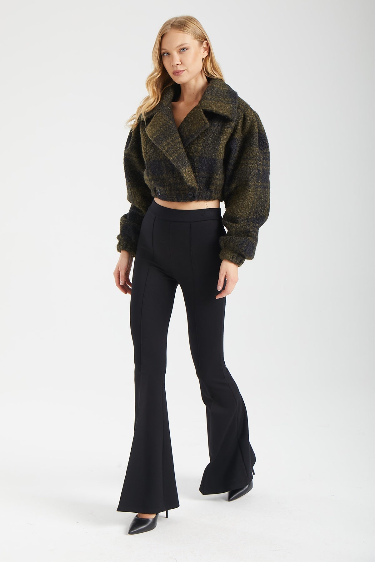 Kadın siyah pantolon – PILLAR Yapısal Dikişli Pantolon | IMBUE color:siyah