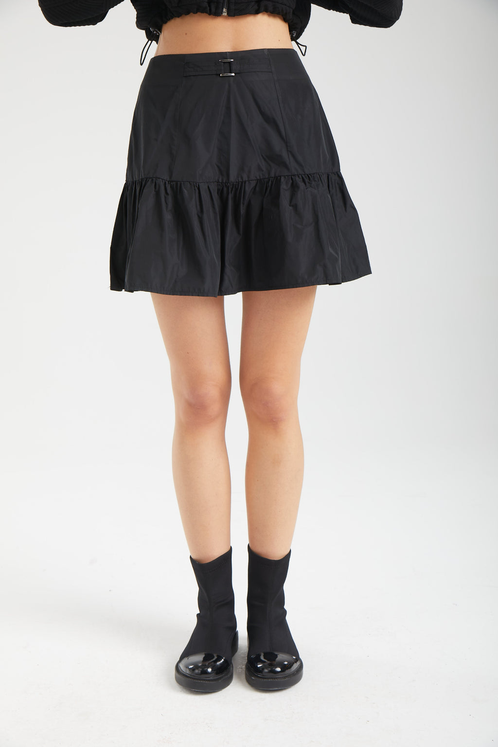 Kadın siyah etek – POISE Yapısal Mini Etek | IMBUE color:siyah