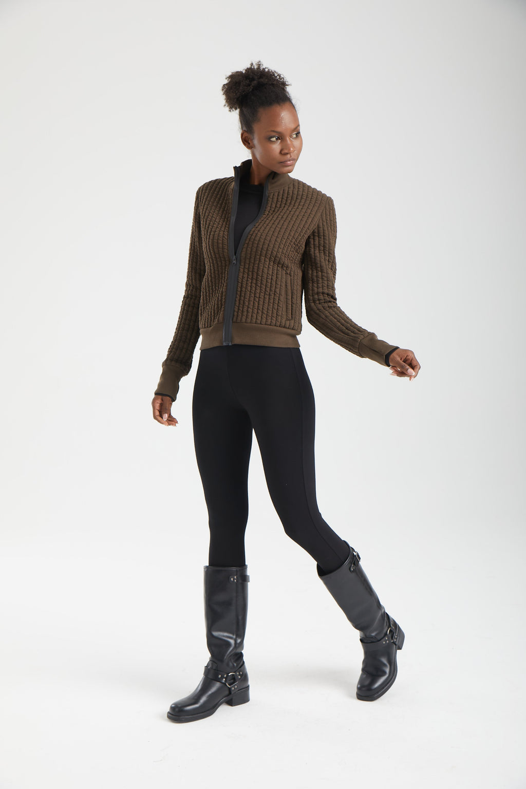 Kadın siyah tayt – LEXA Ponte Dar Paça Pantolon | IMBUE color:siyah