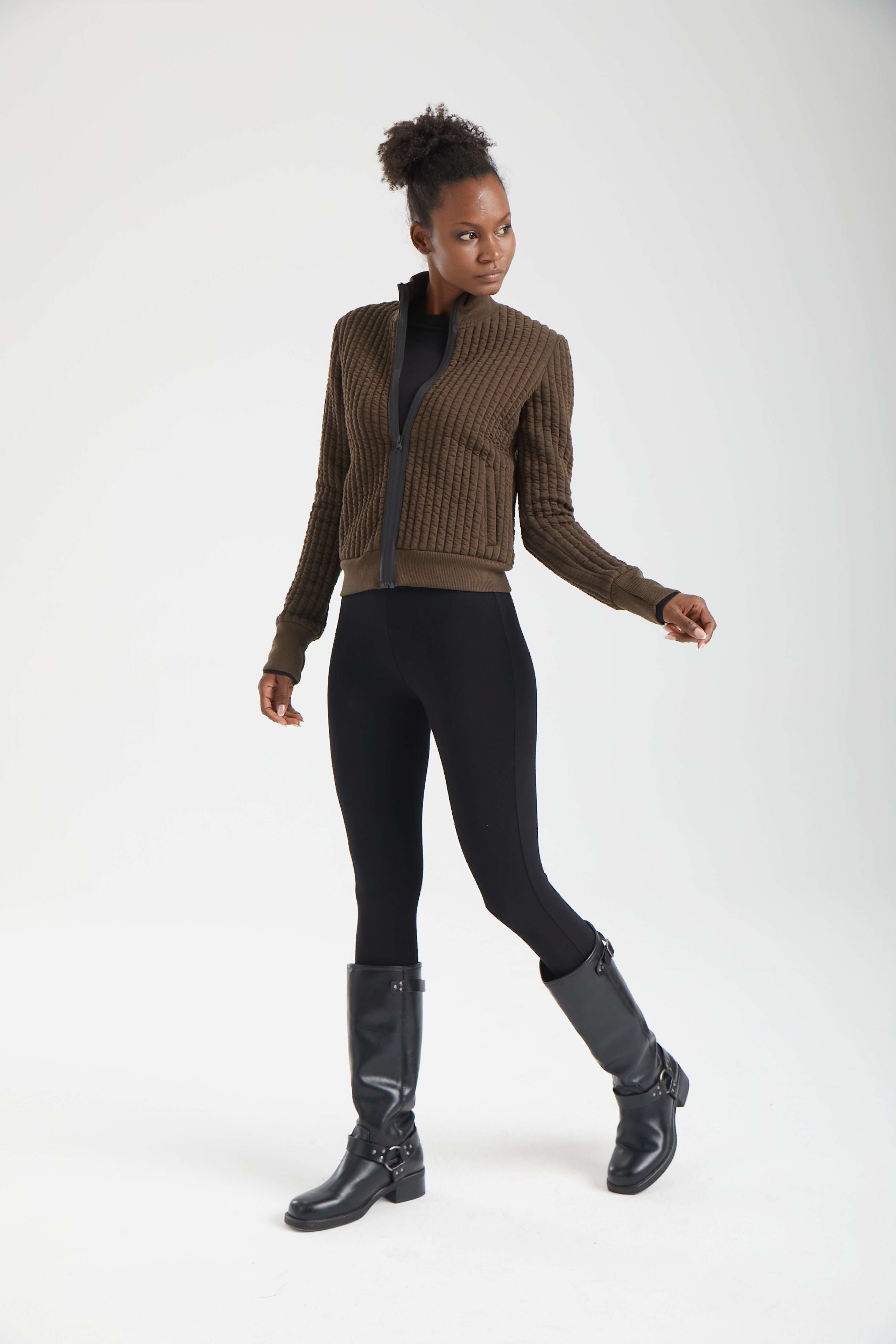 Kadın siyah tayt – LEXA Ponte Dar Paça Pantolon | IMBUE color:siyah