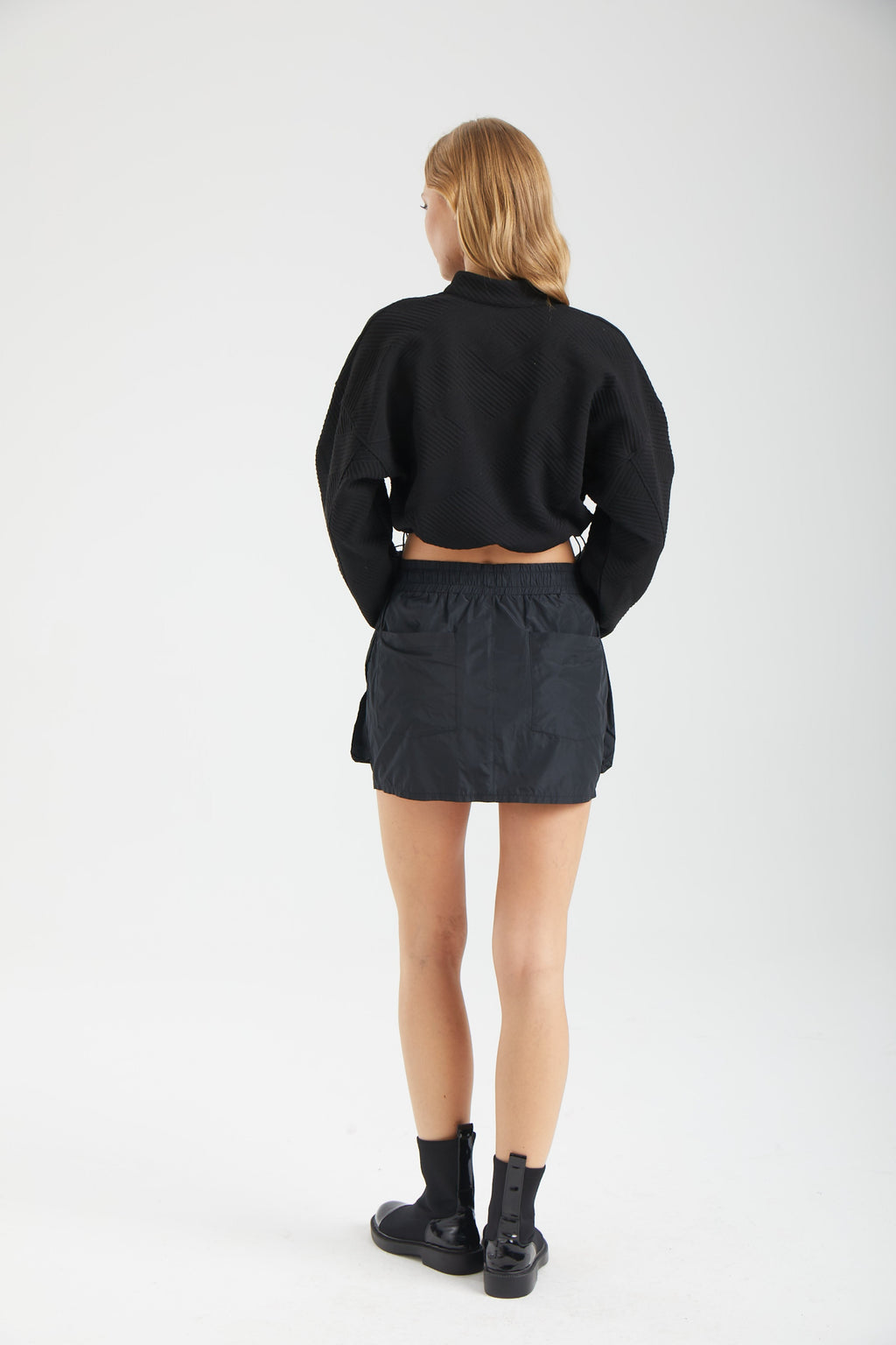 Kadın siyah ceket – KIRA Yapısal Bomber Ceket | IMBUE color:siyah