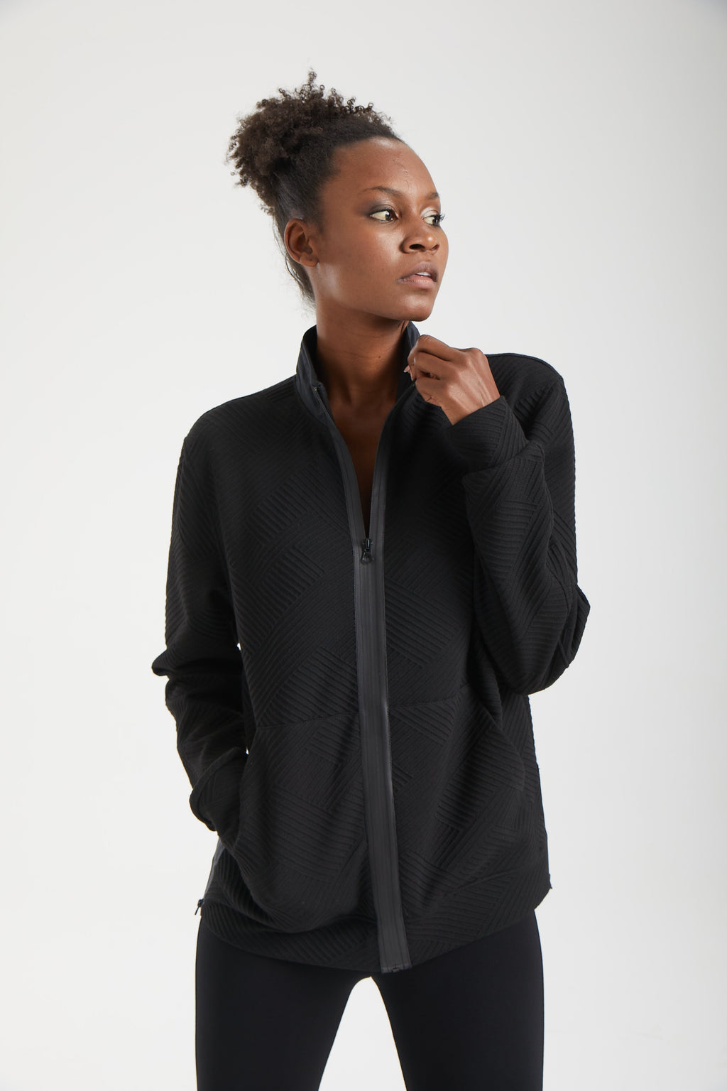 Kadın siyah ceket – NEXUS Yapısal Bomber Ceket | IMBUE color:siyah