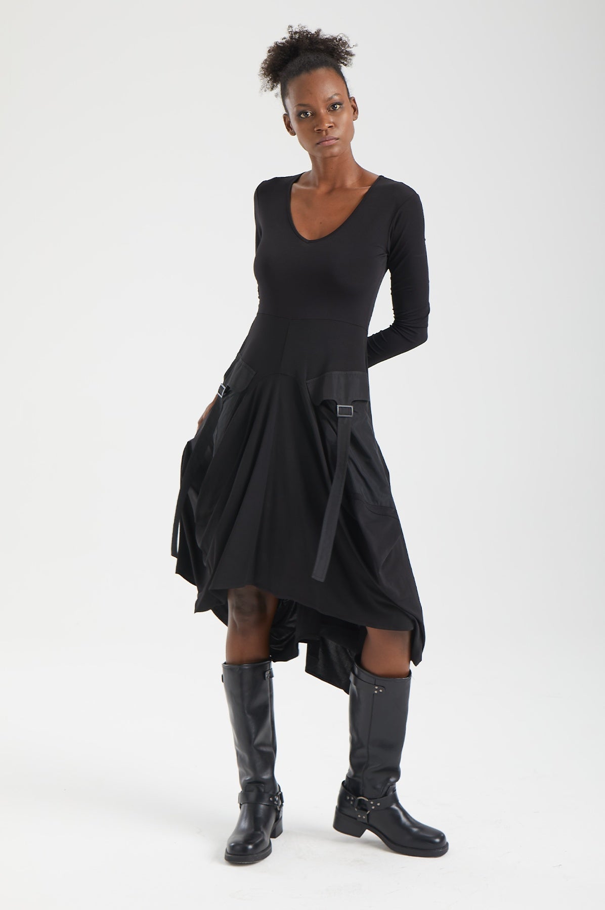 Kadın siyah elbise – REN Teknik Elbise | IMBUE color:siyah
