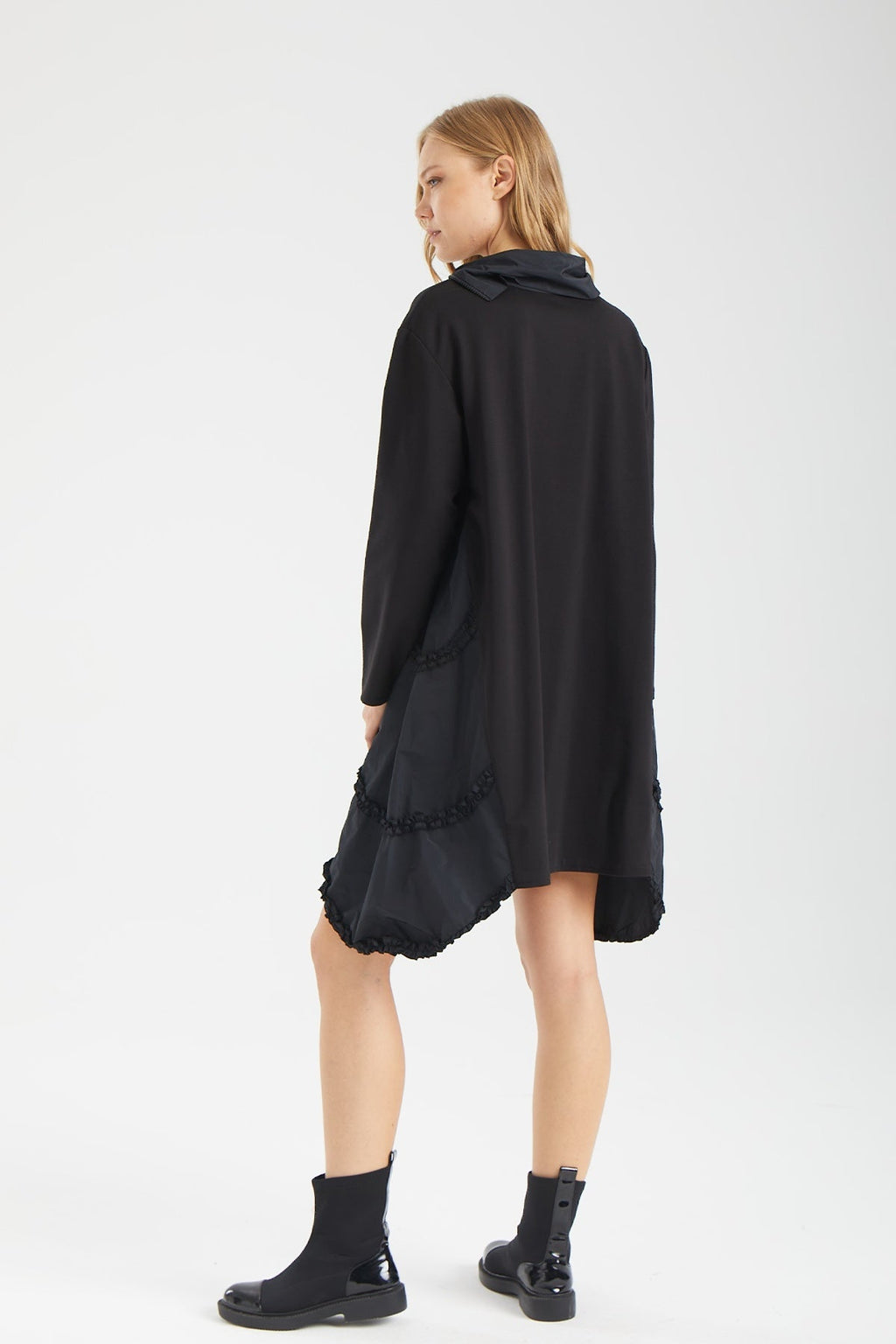 Kadın siyah elbise – ELARA Hibrit Tunik Elbise | IMBUE color:siyah