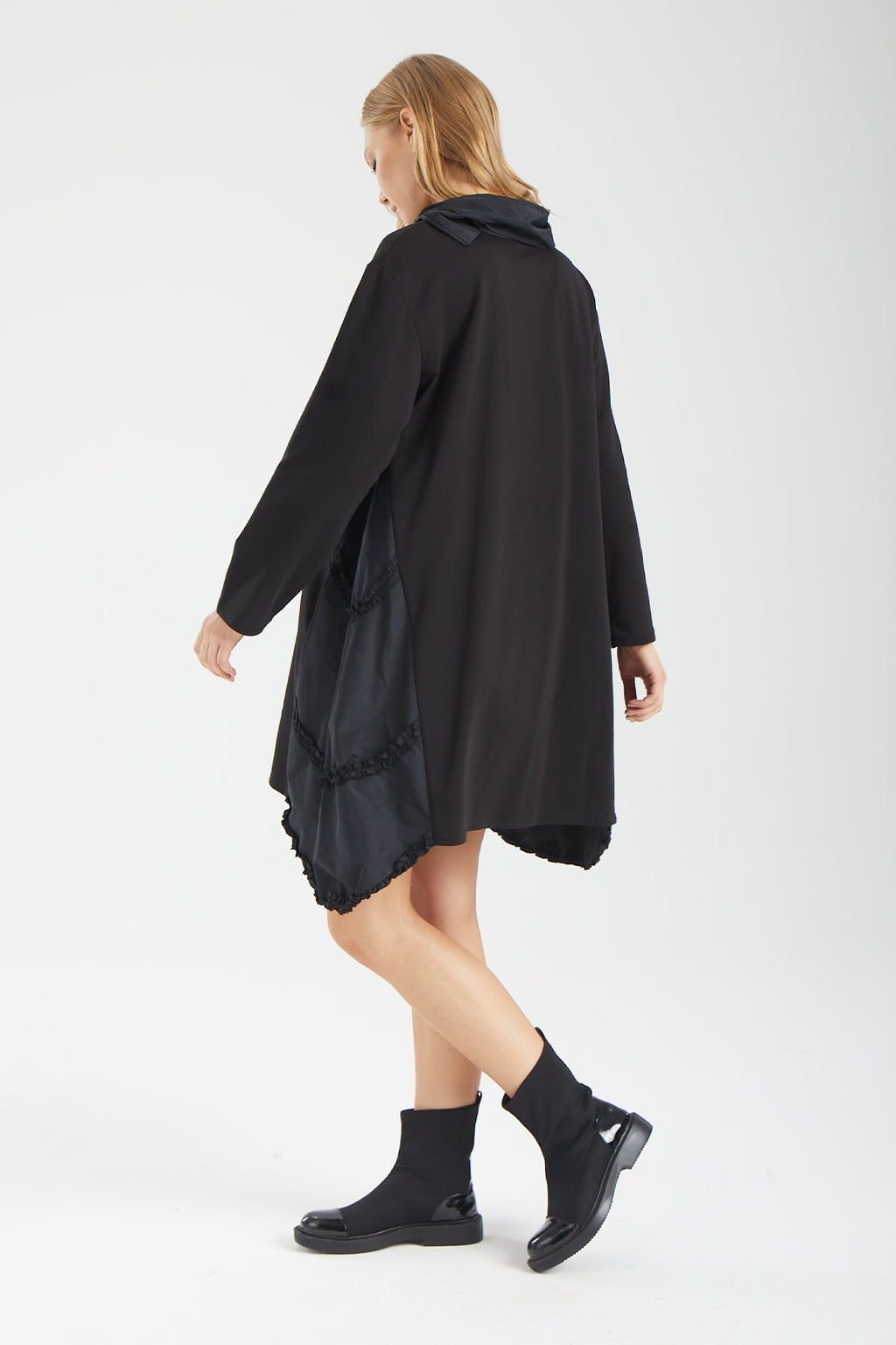 Kadın siyah elbise – ELARA Hibrit Tunik Elbise | IMBUE color:siyah