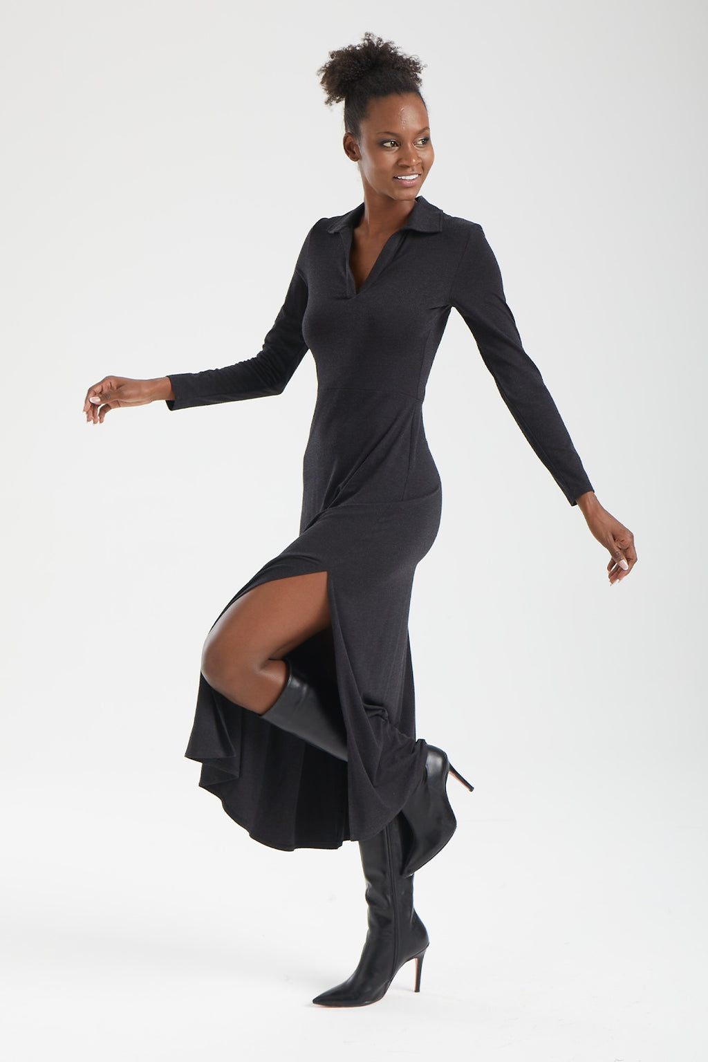 MAIA V-Form Maxi Elbise