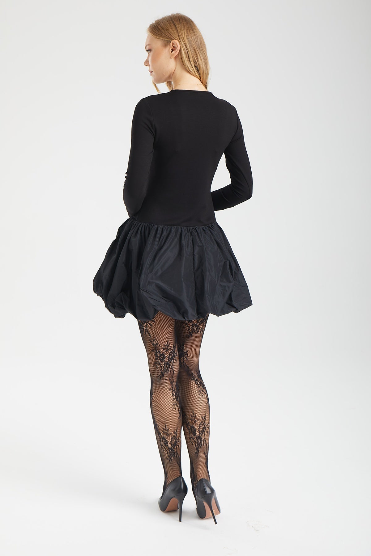 Kadın siyah elbise – HEBE Yapısal Elbise | IMBUE  [color:siyah]