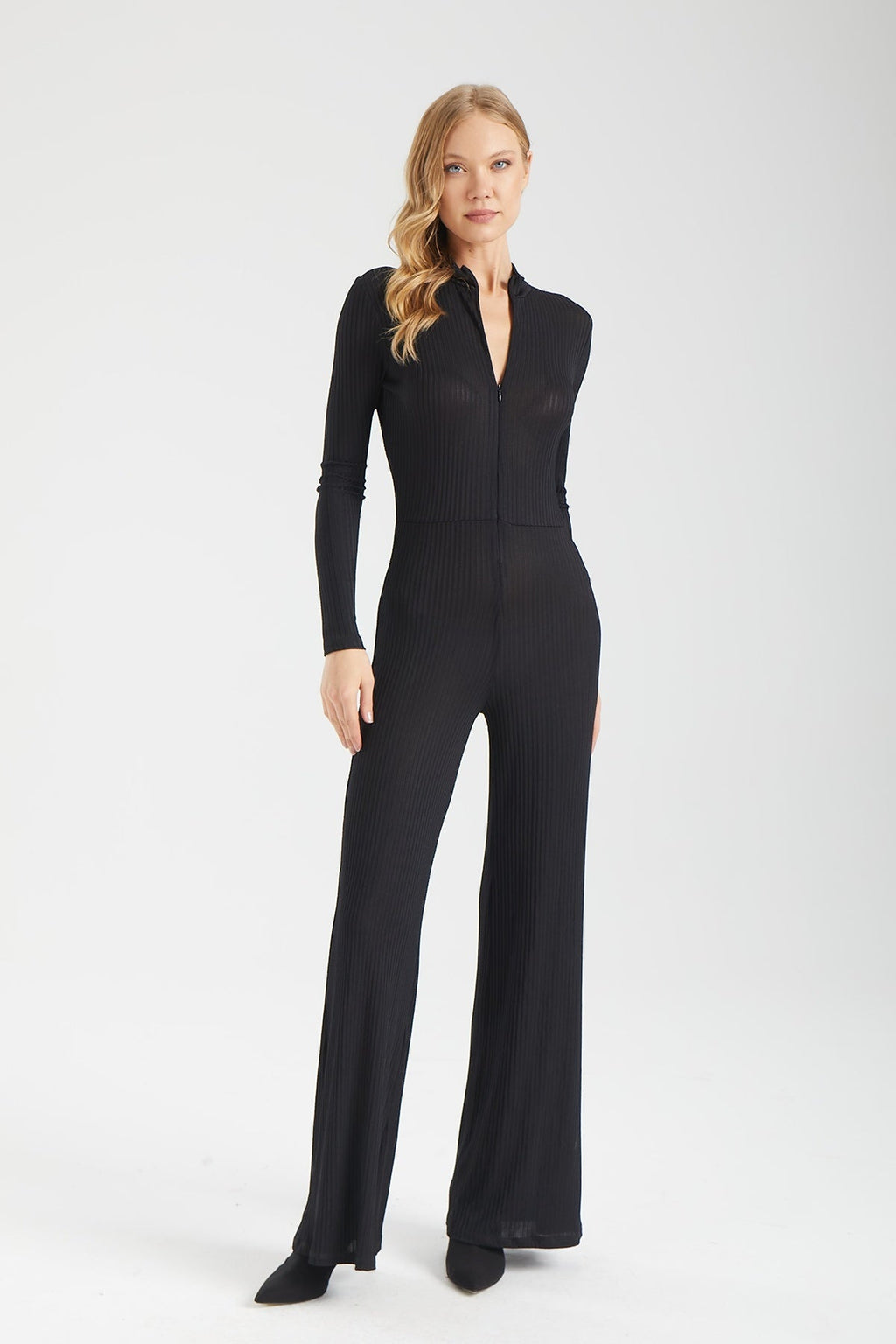 Kadın siyah tulum – COMET Fermuarlı Tulum | IMBUE color:siyah