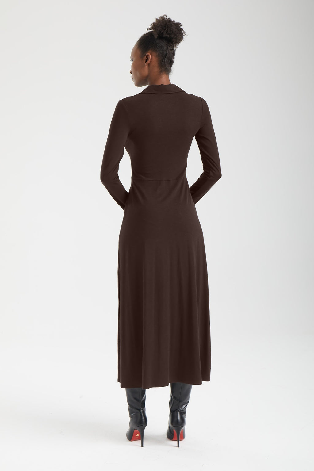 MAIA Yapısal V-Form Elbise