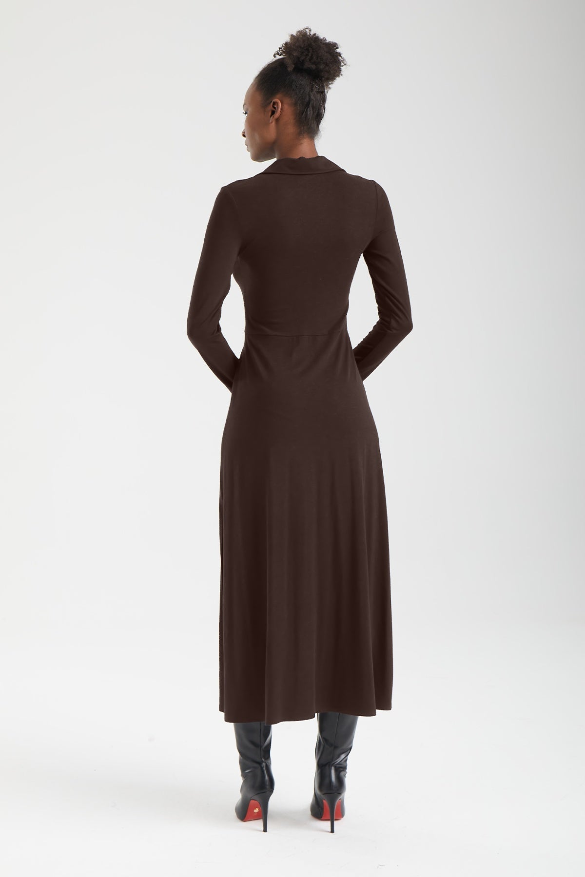 MAIA Yapısal V-Form Elbise