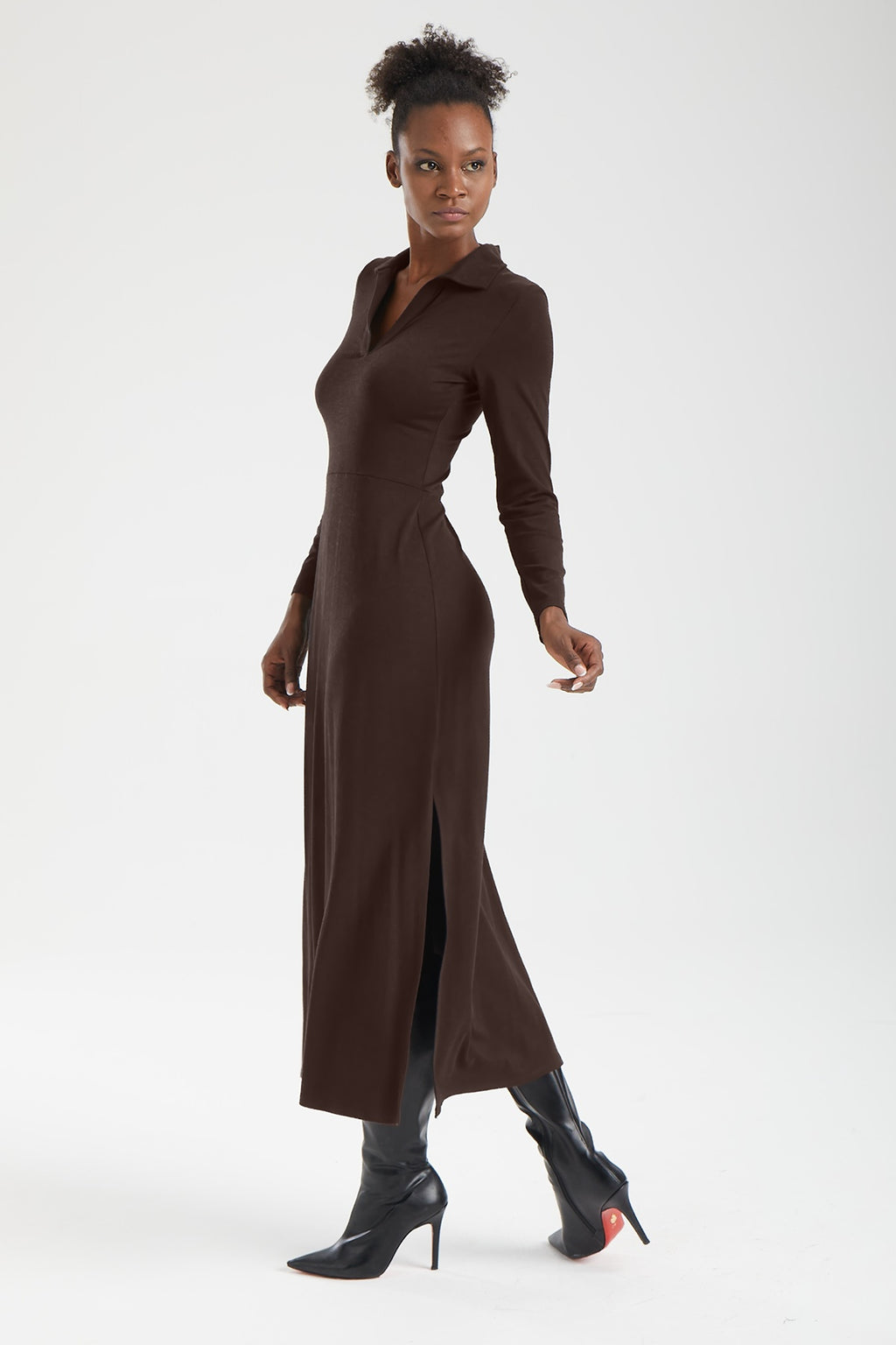 MAIA Yapısal V-Form Elbise