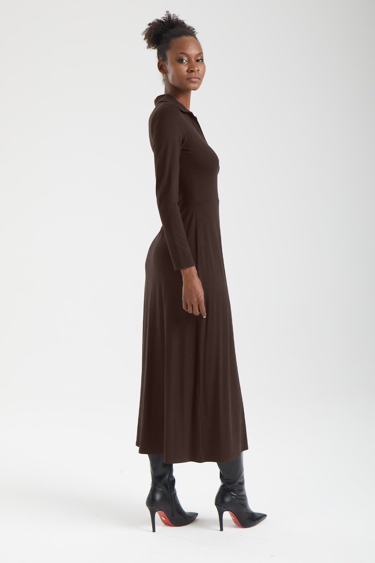 MAIA Yapısal V-Form Elbise