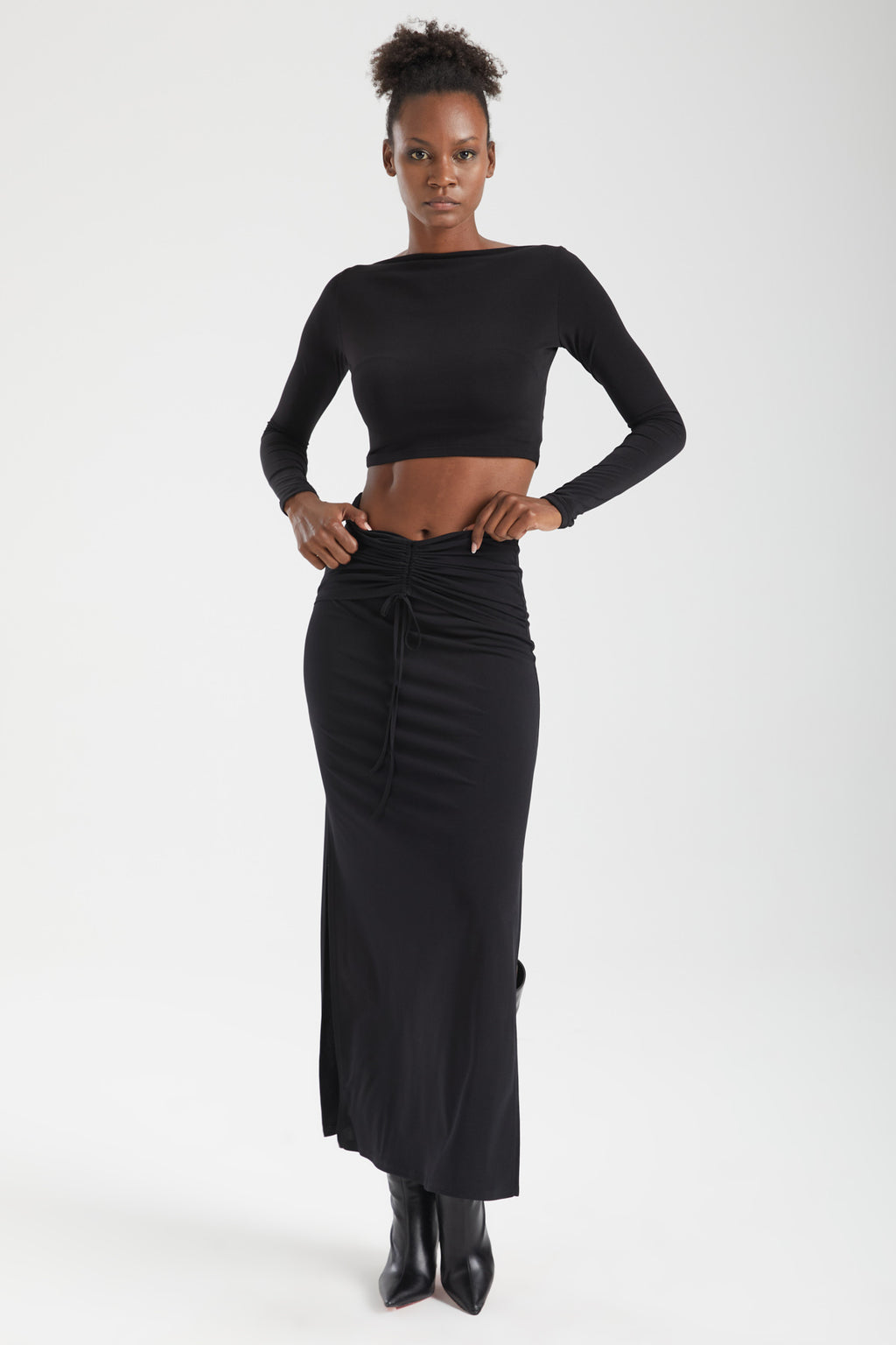 VIRA Büzgülü Maxi Etek