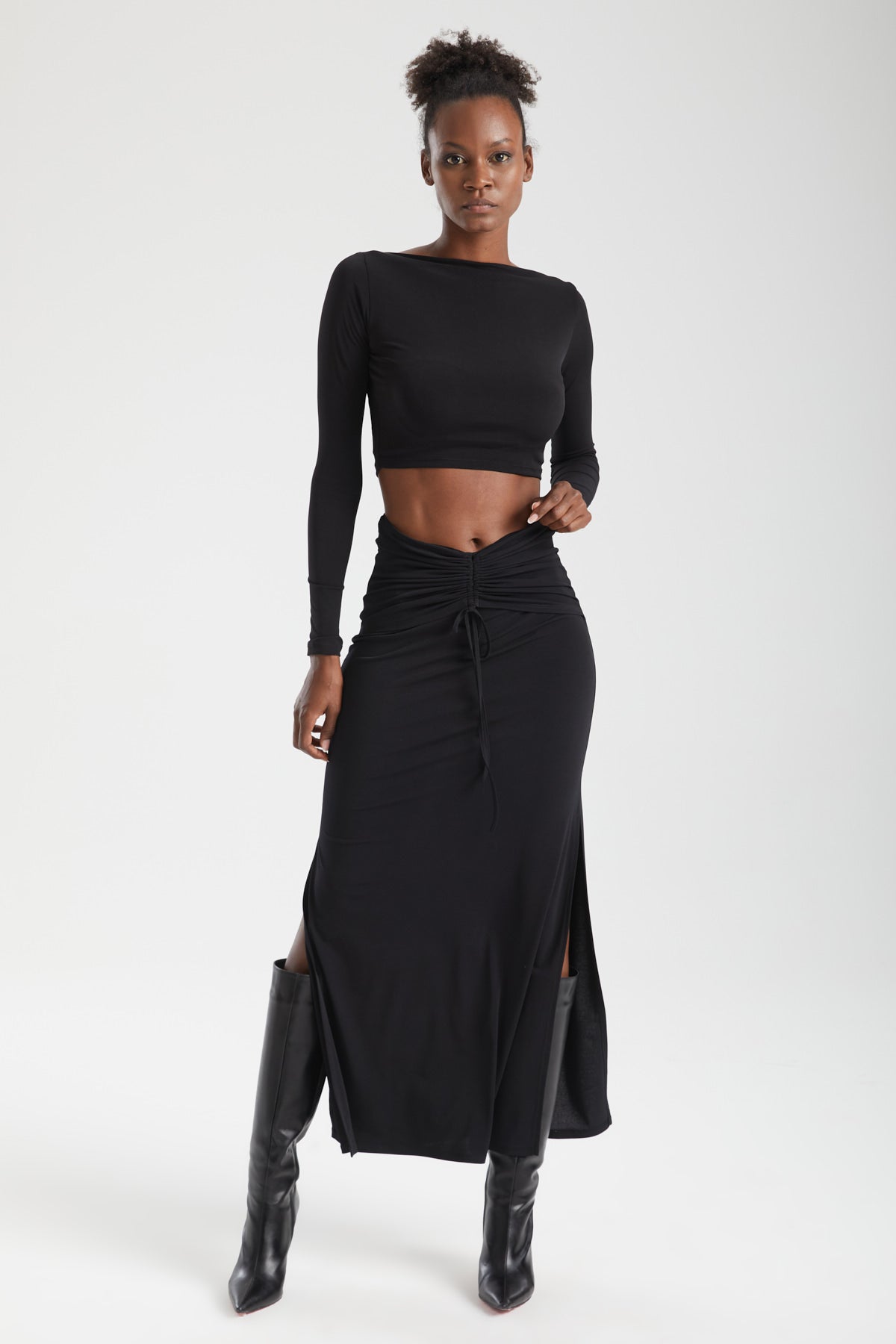 VIRA Büzgülü Maxi Etek