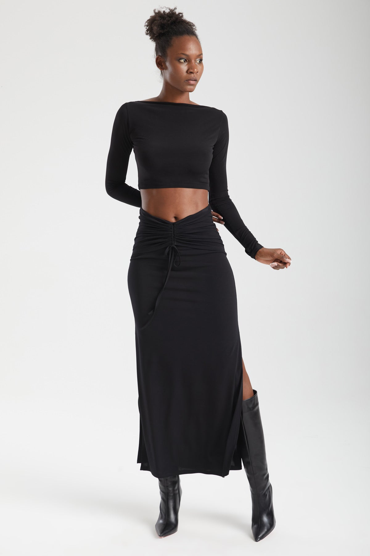 VIRA Büzgülü Maxi Etek