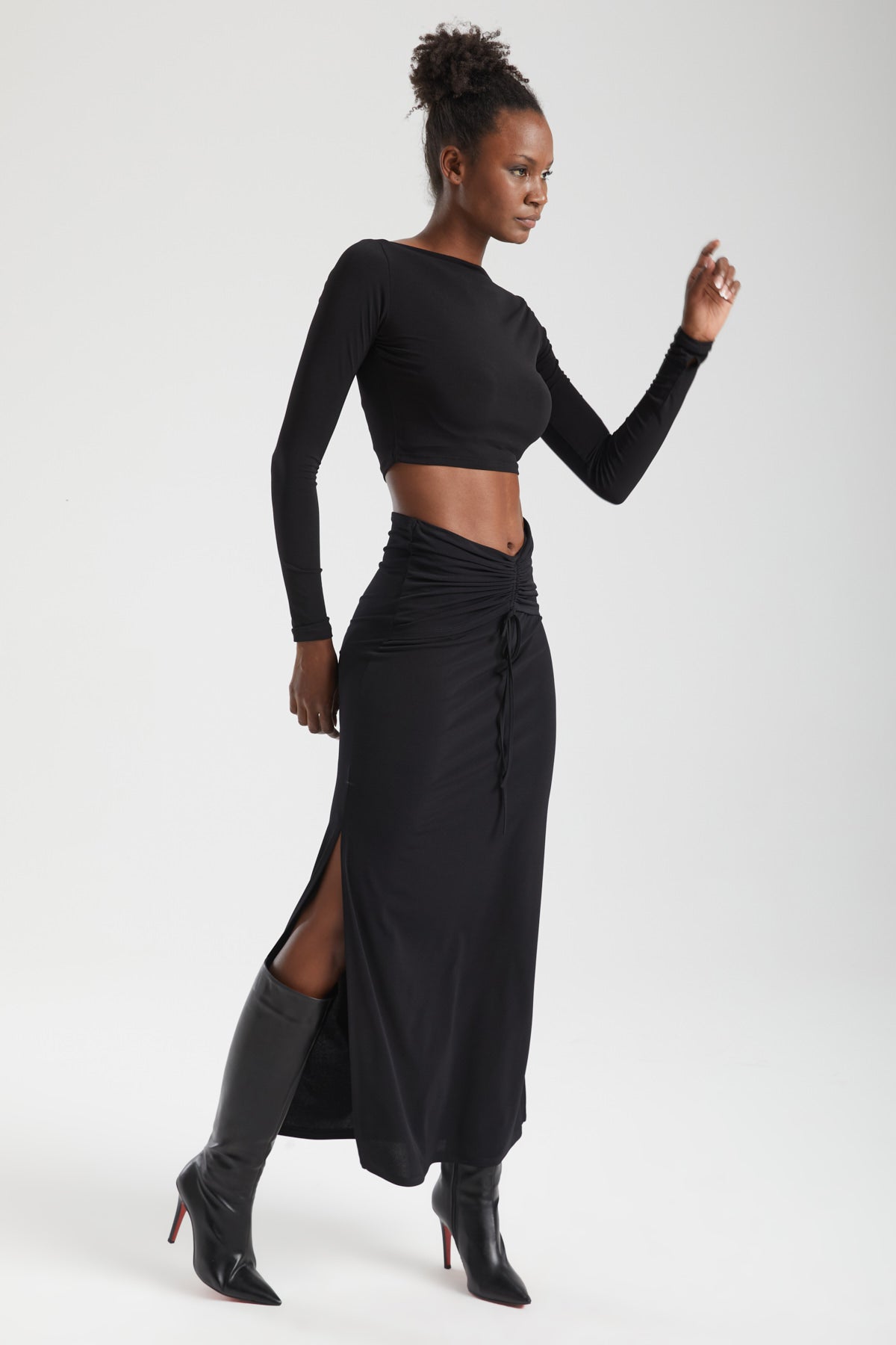 VIRA Büzgülü Maxi Etek
