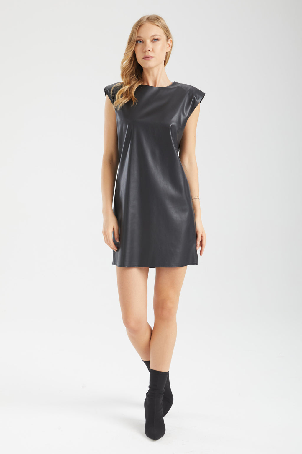 ONYX Vatkalı Deri Elbise